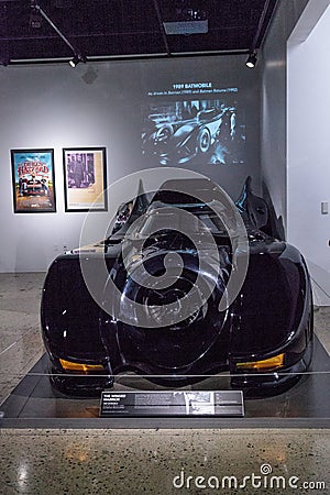 Black 1989 Batmobile Editorial Stock Photo